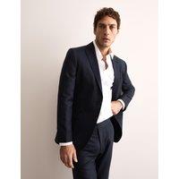 Tailored Fit Silk & Linen Blend Suit Jacket