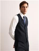 Tailored Fit Pure Wool Twill Waistcoat