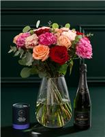 Mother s Day Country Rose Bouquet with Champagne & Chocolates