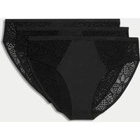 3pk Body Soft High Leg Knickers