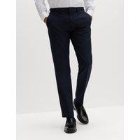 M&S Slim Fit Machine Washable Suit Trousers Navy