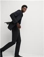 M&S Slim Fit Machine Washable Suit Trousers Navy