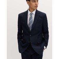 M&S Regular Fit Machine Washable Suit Jacket Navy