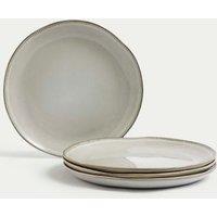Set of 4 Stoneware Dinner Plates