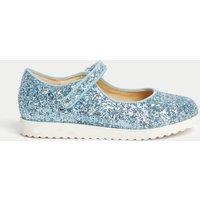 Kids Glitter Mary Jane Shoes (4 Small - 2 Large)