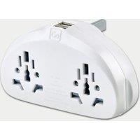 World-UK Travel Adaptor Duo with USB