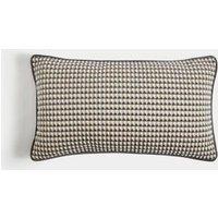 Velvet Geometric Bolster Cushion