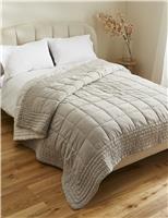 Cotton Velvet Quilted Bedspread