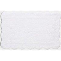 Pure Cotton Scalloped Bath Mat