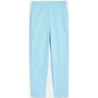 M&S Cotton Blend Slim Fit Ankle Grazer Trousers Light Turquoise