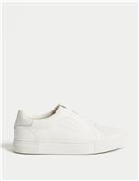 Leather Slip-On Trainers with Freshfeet