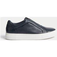 Leather Slip-On Trainers with Freshfeet