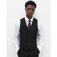M&S Regular Fit Machine Washable Waistcoat Black
