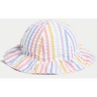 Pure Cotton Striped Sun Hat (0-1 Yrs)