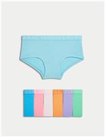 7pk Cotton with Stretch Slogan Shorts (516 Yrs)