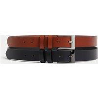 2 Pack Leather Smart Belts