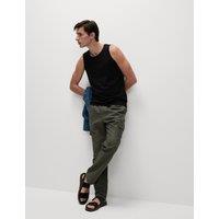 M&S Pure Cotton Tank Top Black