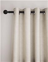Jacquard Striped Eyelet Curtains