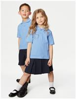 3 Pack Unisex Stain Resist School Polo Shirts (2-18 Yrs)