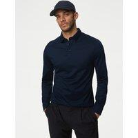 Pure Supima Cotton Long Sleeve Polo Shirt