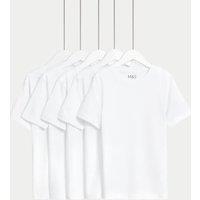 5pk Pure Cotton Stain Resist School T-Shirts (2-16 Yrs)