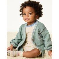 Pure Cotton Peter Rabbit Knitted Cardigan (0-3 Yrs)