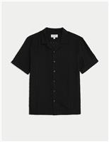 Cotton Rich Cuban Collar Shirt