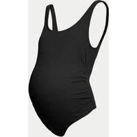 Maternity Padded Ruched Scoop Neck Swimsuit