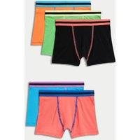 5pk Cotton with Stretch Bright Trunks (5-16 Yrs)