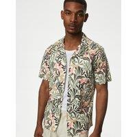 Easy Iron Pure Cotton Cuban Collar Shirt