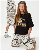 M&S Collection NBA LA Lakers T-Shirt (6-16 Yrs) Black