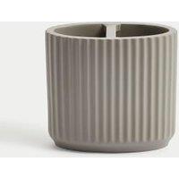 Ribbed Resin Toothbrush Holder