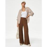 Jersey Elasticated Waist Wide Leg Culottes