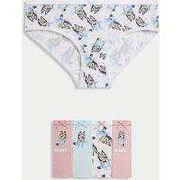 5pk Cotton with Stretch Bluey Knickers (2-8 Yrs)