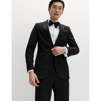 M&S Slim Fit Tuxedo Jacket Black