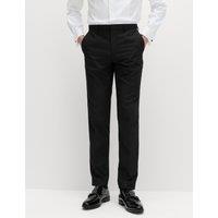 M&S Slim Fit Tuxedo Trousers Black