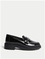 Kids Patent Loafer Leather School Shoes (2 Large - 7 Large)