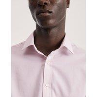 Tailored Fit Pure Cotton Texture Shirt