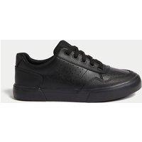 M&S Kids' Lace up Leather School Shoes (2 Large - 9 Large) Black