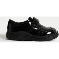 M&S Kids' Patent Leather School Shoes (8 Small - 2 Large) Black