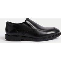 Kids Leather Freshfeet Slip-on School Shoes (13 Small - 9 Large)
