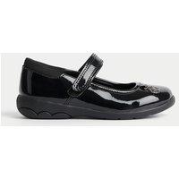 Kids Charm Detail Leather School Shoes (8 Small - 2 Large)