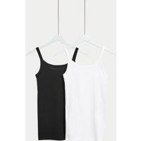 2pk Pure Cotton Vest