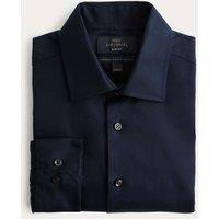 M&S SARTORIAL Slim Fit Luxury Cotton Twill Shirt Navy