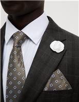 4pc Slim Fit Easy Iron Shirt and Tie Set