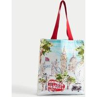 Pure Cotton London Scene Tote Bag