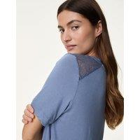 Body Soft Lace Detail Pyjama Top