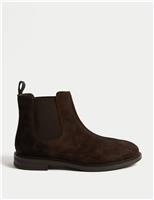 Autograph Wide Fit Leather Chelsea Boots Dark Brown