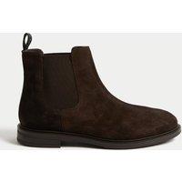 Autograph Wide Fit Leather Chelsea Boots Dark Brown
