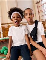 2 Pack Unisex Pure Cotton School T-Shirts (2-16 Yrs)